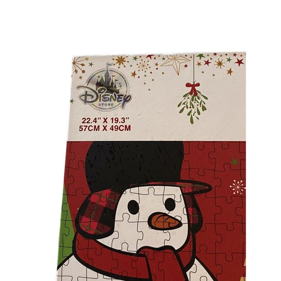 Disney Store New In Box Deluxe 500 Piece Mickey Minnie Pluto Holiday Puzzle - Picture 4 of 11